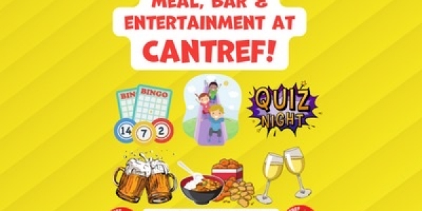 Evening Meal, Bar & Entertainment for Guests Staying at Cantref