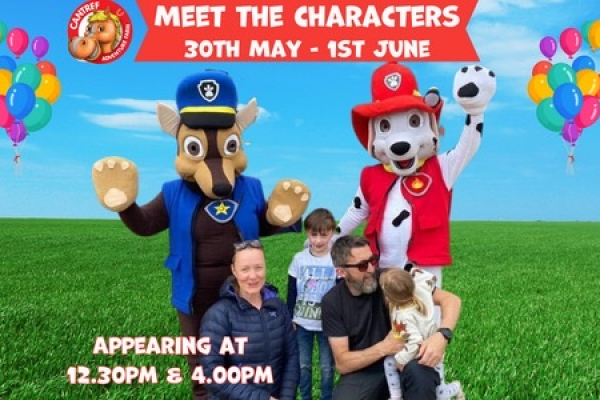 Meet the Characters - Half Term at Cantref