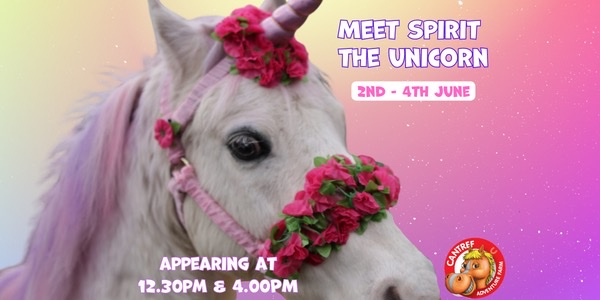 Meet Spirit the Unicorn - Half Term at Cantref