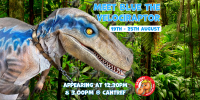 Meet Blue the Dinosaur 21st - 25th August